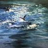 "Splash Landing" - (oil on canvas 35 x 45 cm)