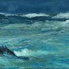 "Blue Bay" - (oil on canvas 25 x 60 cm)