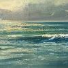 "Out to Sea" - (oil on canvas 20 x 40 cm)