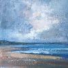 "An Early Walk, Southbroom Beach" (South Coast Ocean Impressions Series) (20 x 20 cm)