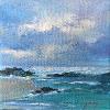 "Cloudy Day, Ramsgate" (South Coast Ocean Impressions Series) (20 x 20 cm)