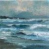 "Rolling Waves, Southbroom" (South Coast Ocean Impressions Series) (20 x 20 cm)